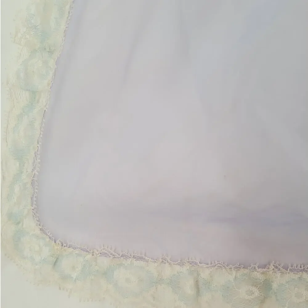 Vintage Purple Sheer Lace Half Hostess‎ Apron 1950s Cottage Coquette Style